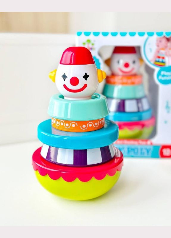 Дитяча пірамідка SL83019 неваляшка Клоун Fun Game (327217393)