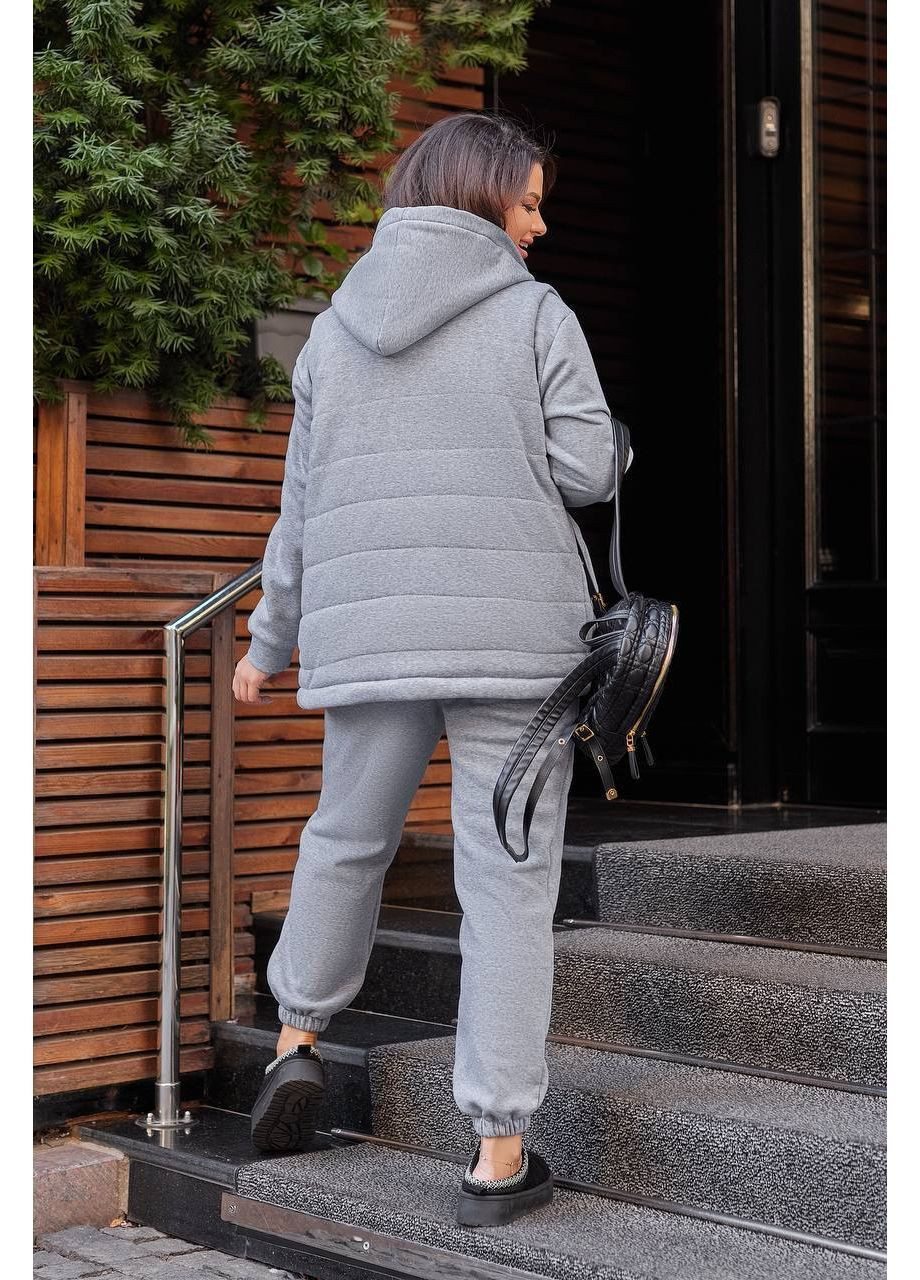 Жіночий теплий костюм-трійка для осені та зими No Brand (362682104)