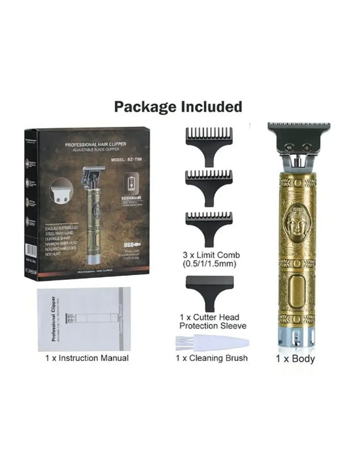 Тример для окантування малюнків та бороди Professional Hair Clipper WS-T99 Машинка для стрижки волосся No Brand EVR (328262246)