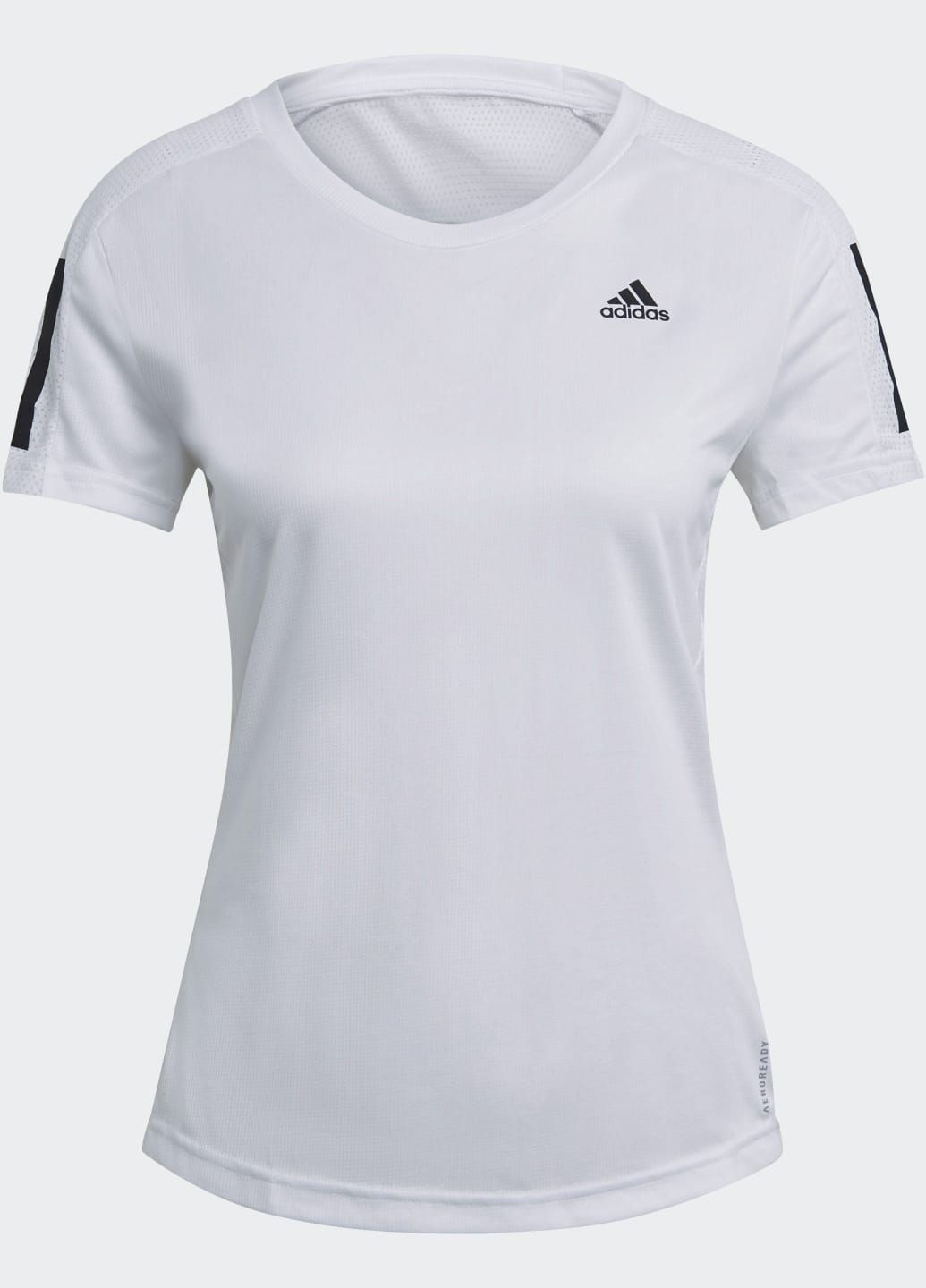 Біла всесезон футболка для бігу own the run adidas