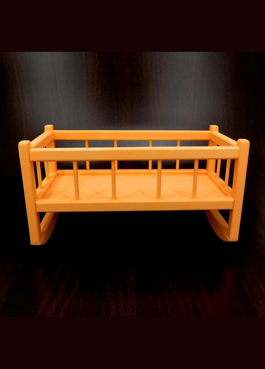 Кровать для кукол из дерева Тиана грейпфрут (КРТ-000554) No Brand (328606049)