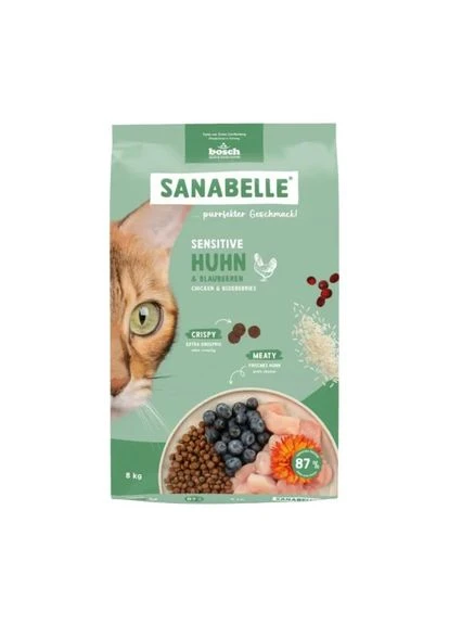 Корм для котів Sanabelle Sensitive (Бош Санабель) Курка Чорниця при чутливому травленні Bosch (401618292)