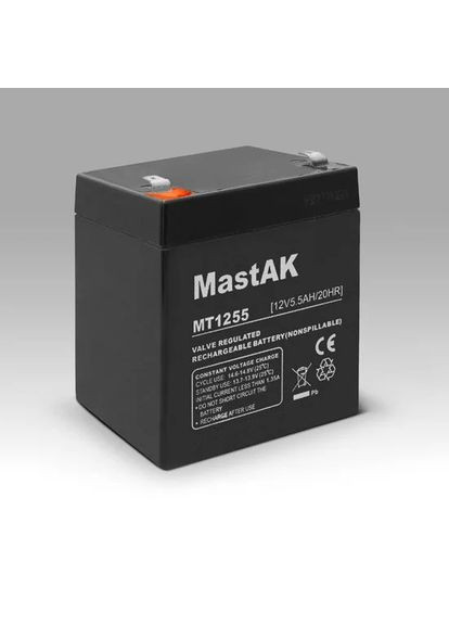 Акумулятор MT1255 12 V 5.5 Ah Mastak (370779115)