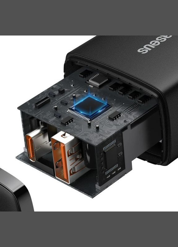 Сетевое зарядное устройство для Compact Quick Charger QC3.0+PD3.0 20W USB+TypeC 3A Baseus (296108058)