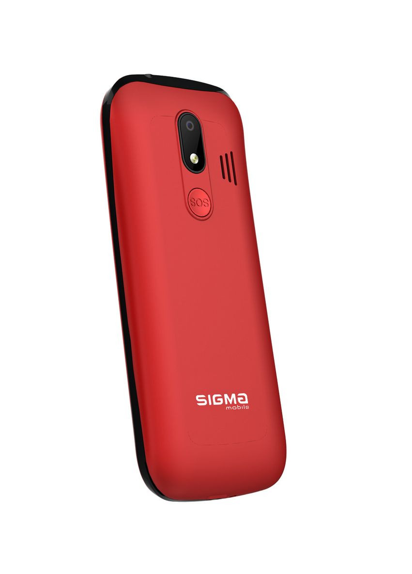 Телефон кнопковий mobile Comfort 50 Optima TYPEC червоний Sigma (293346489)