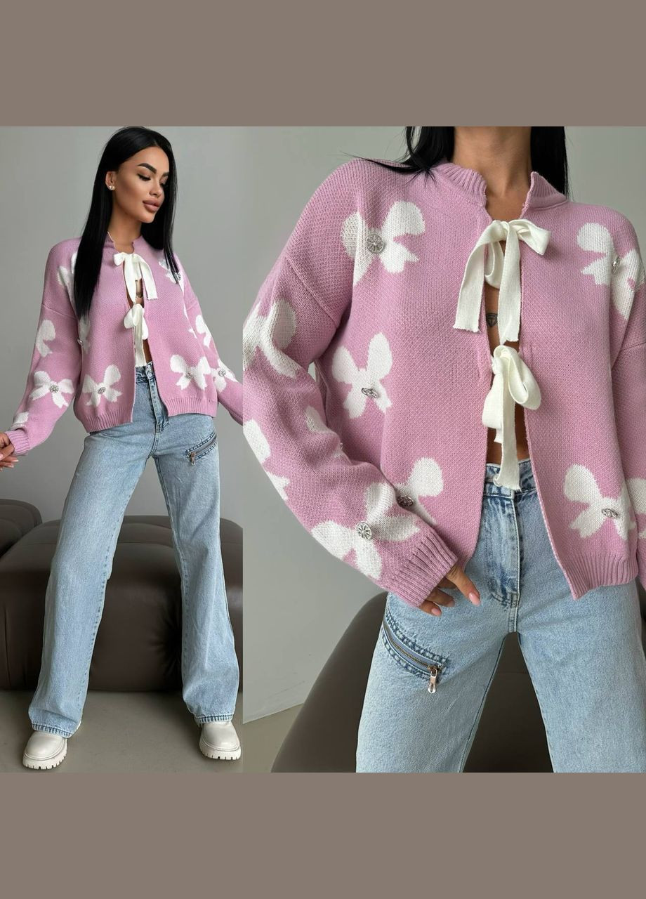 Розовый демисезонный кардиган Vakko