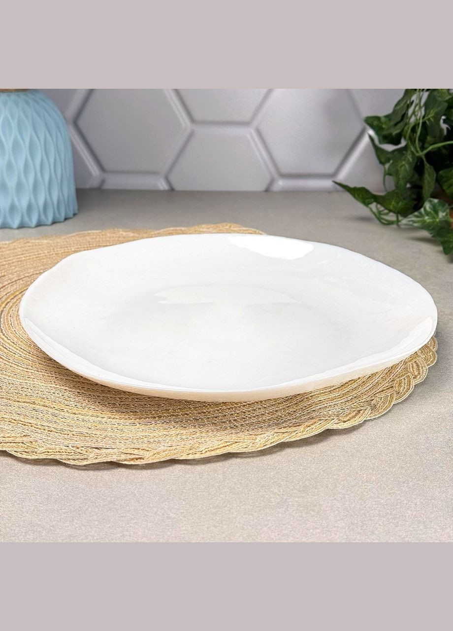 Білі персональні тарілки 4 шт 26 см GALEO WHITE Luminarc (327878166)