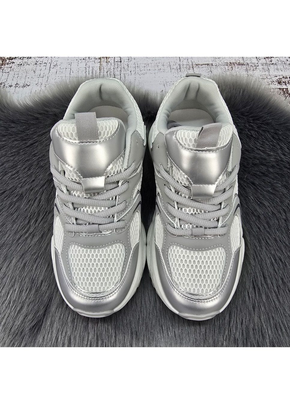 Кроссовки женские Fashion белые демисезоны (322187655)