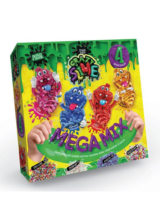 Детский набор для проведения опытов "Crazy Slime" SLM-03 4в1 укр SLM-03-02U Danko Toys (329179003)