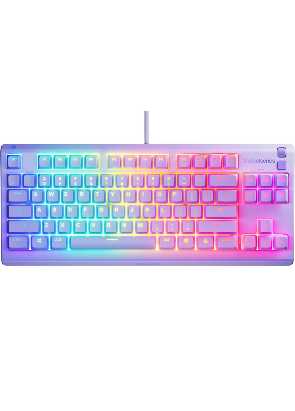 Клавиатура игровая Apex 3 TKL UA Lavender SteelSeries (360605156)