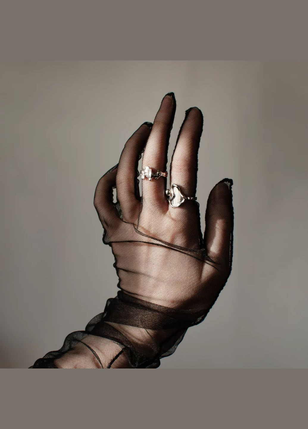 Кольцо Зазеркалье серебристая асимметричный гранж дизайн с двумя кристалликами регулируемое винтаж эстетика киберпанк y2k тренд No Brand (321970927)