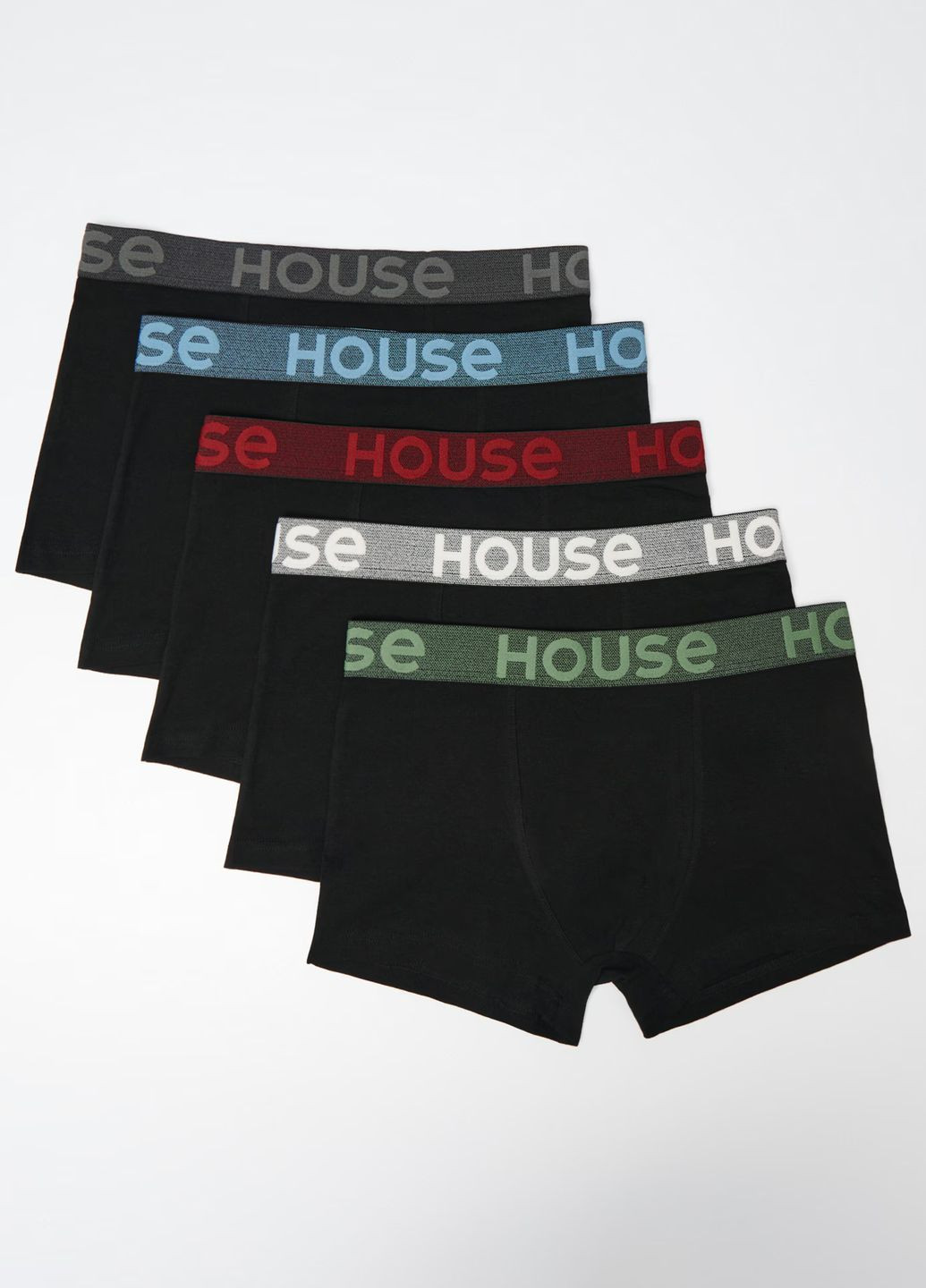 Боксеры мужские Brand черные набор 5 шт House (371773721)
