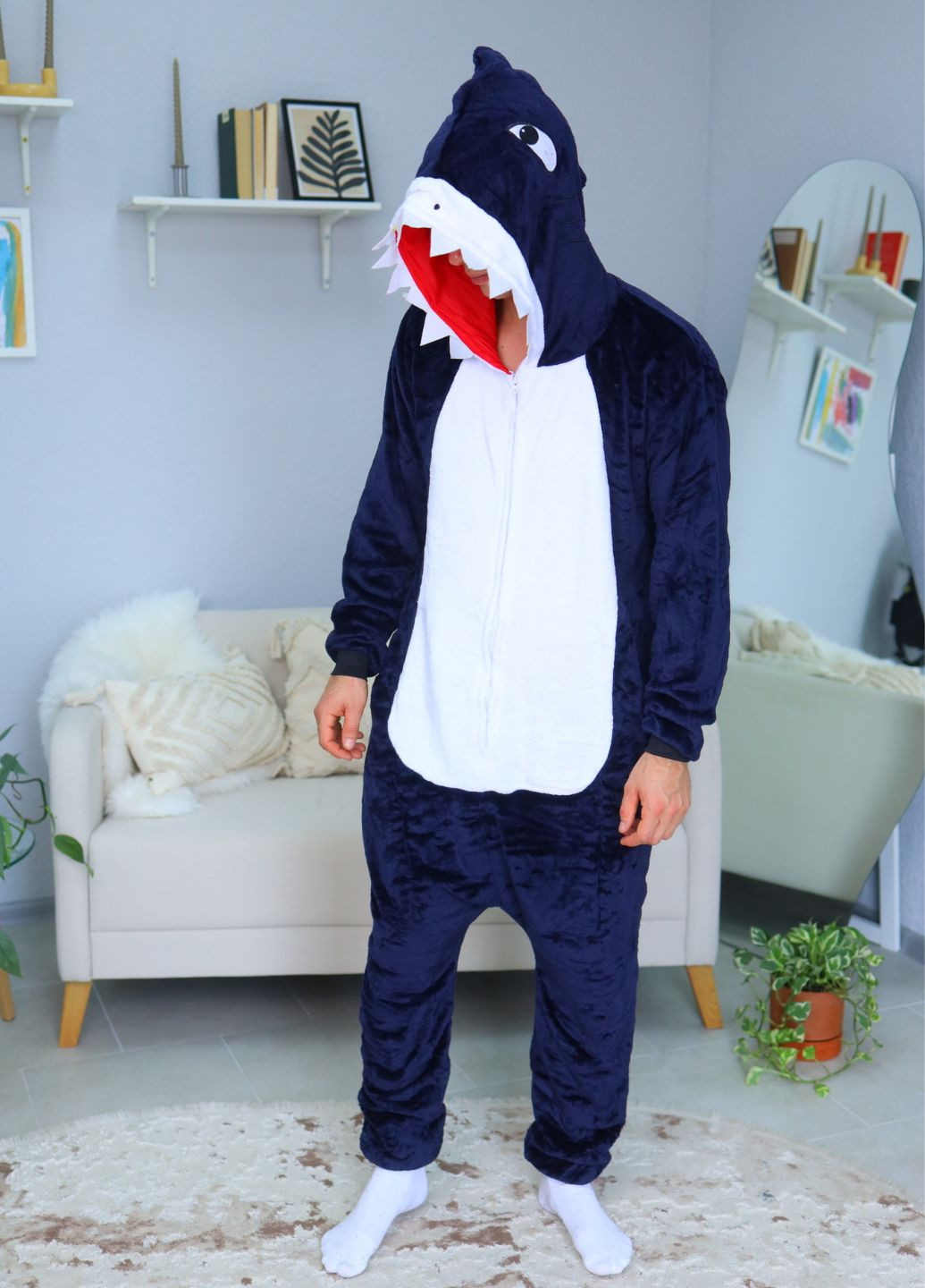 Мужское кигуруми с капюшоном Акулана полнии с карманами (1124/1) My Kigu (360753471)