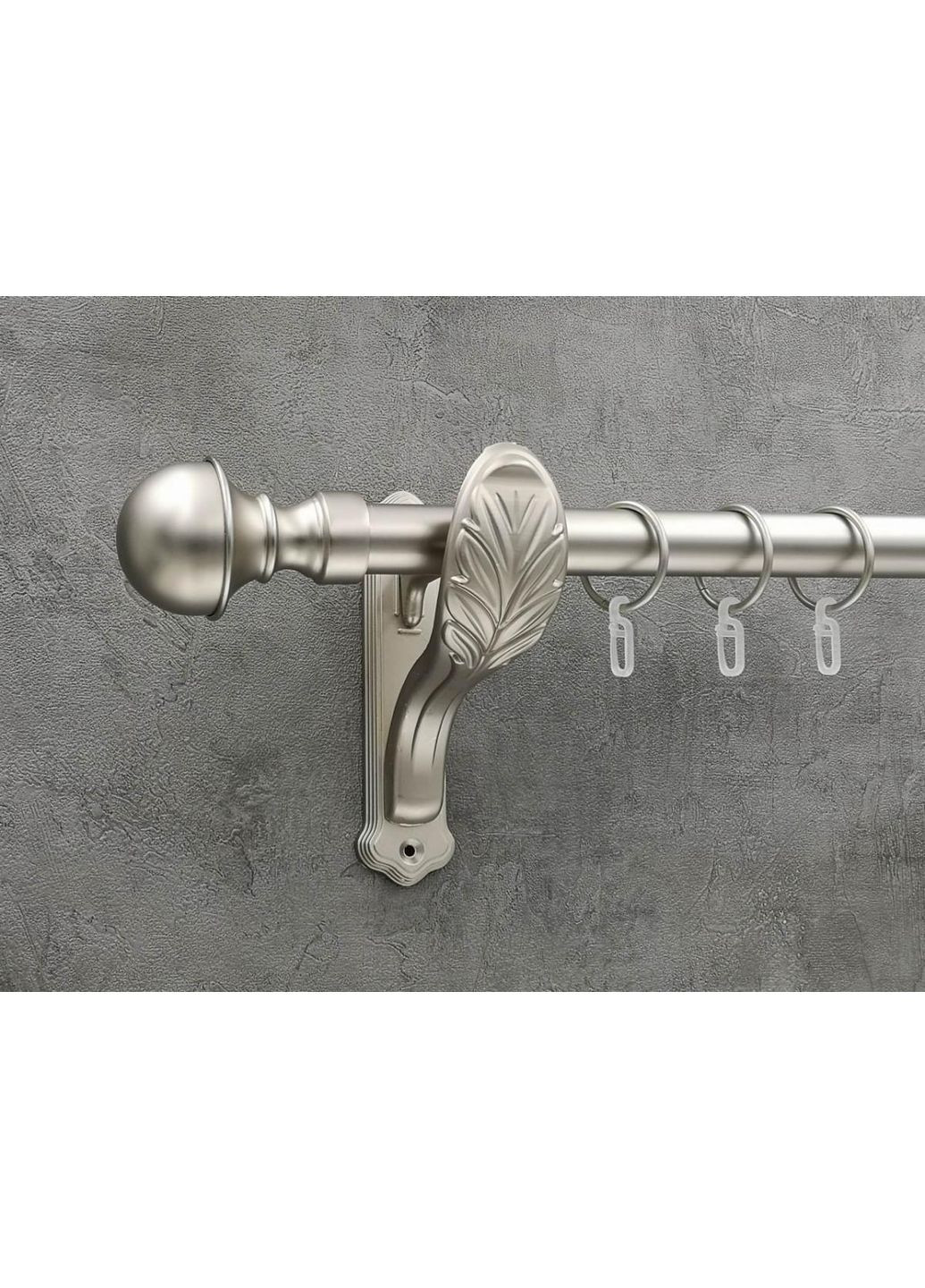 Карниз Бостон гладка штанга одинарний ретро 25 мм 320 см Сатин Quadrum (352782035)