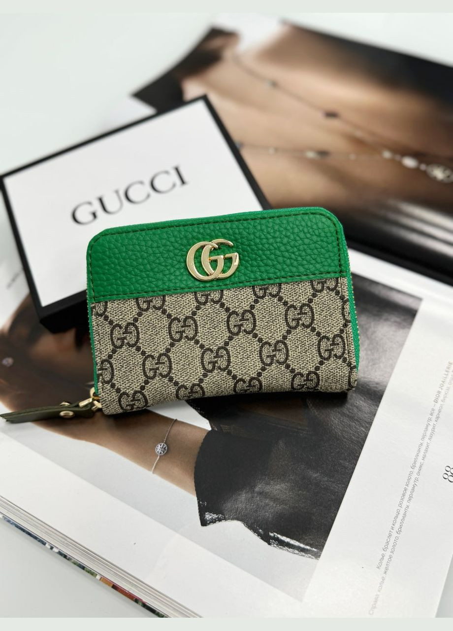 Гаманець Гучі міні LUX зелений No Brand (317627512)