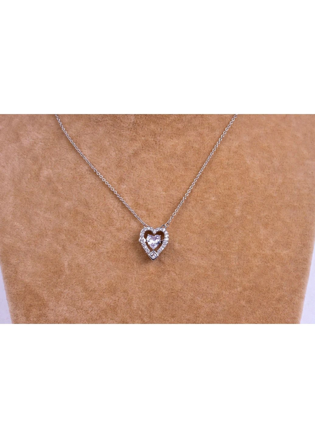 Ланцюжок з підвіскою, колье жіноче, родій Fashion Jewelry шорты (393951457)