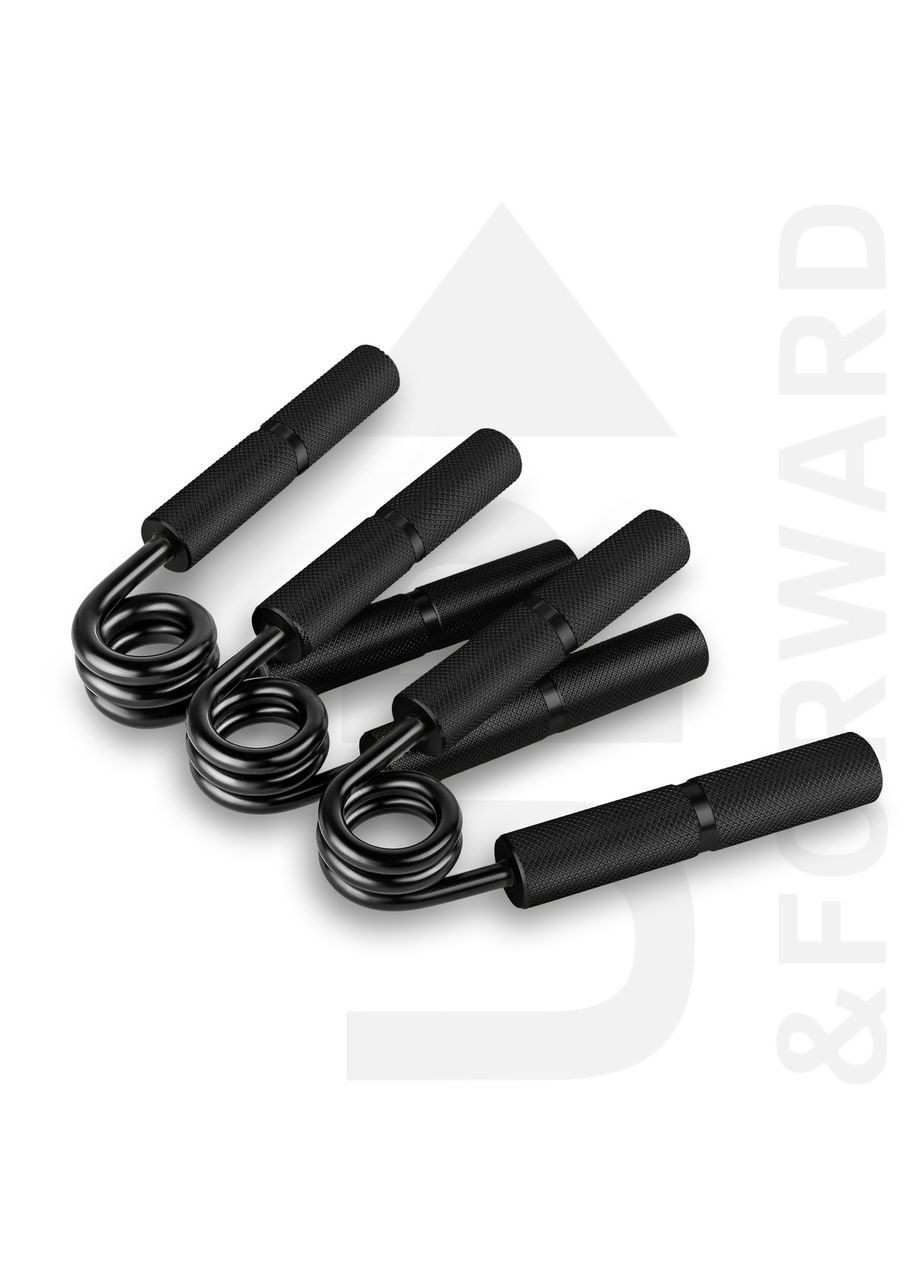 Еспандер кистьовий +2X PVC накладки 130 кг Чорний (2240996106) Up & Forward (366890890)