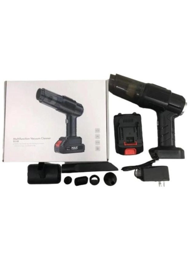 Аккумуляторный ручной автомобильный пылесос беспроводной с АКБ (48Wh, 21V) 904 120 W черный Suitu (346048485)