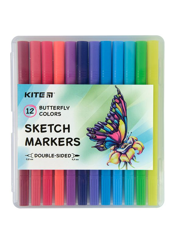 Набір скетч маркерів 12 кол. Butterfly Kite (284723096)
