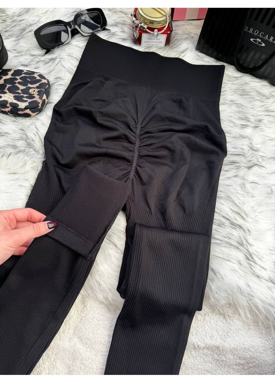 Бесшовные леггинсы с эффектом push-up – Размерная сетка в описании. DK/DL Мода без кордонів (357100262)