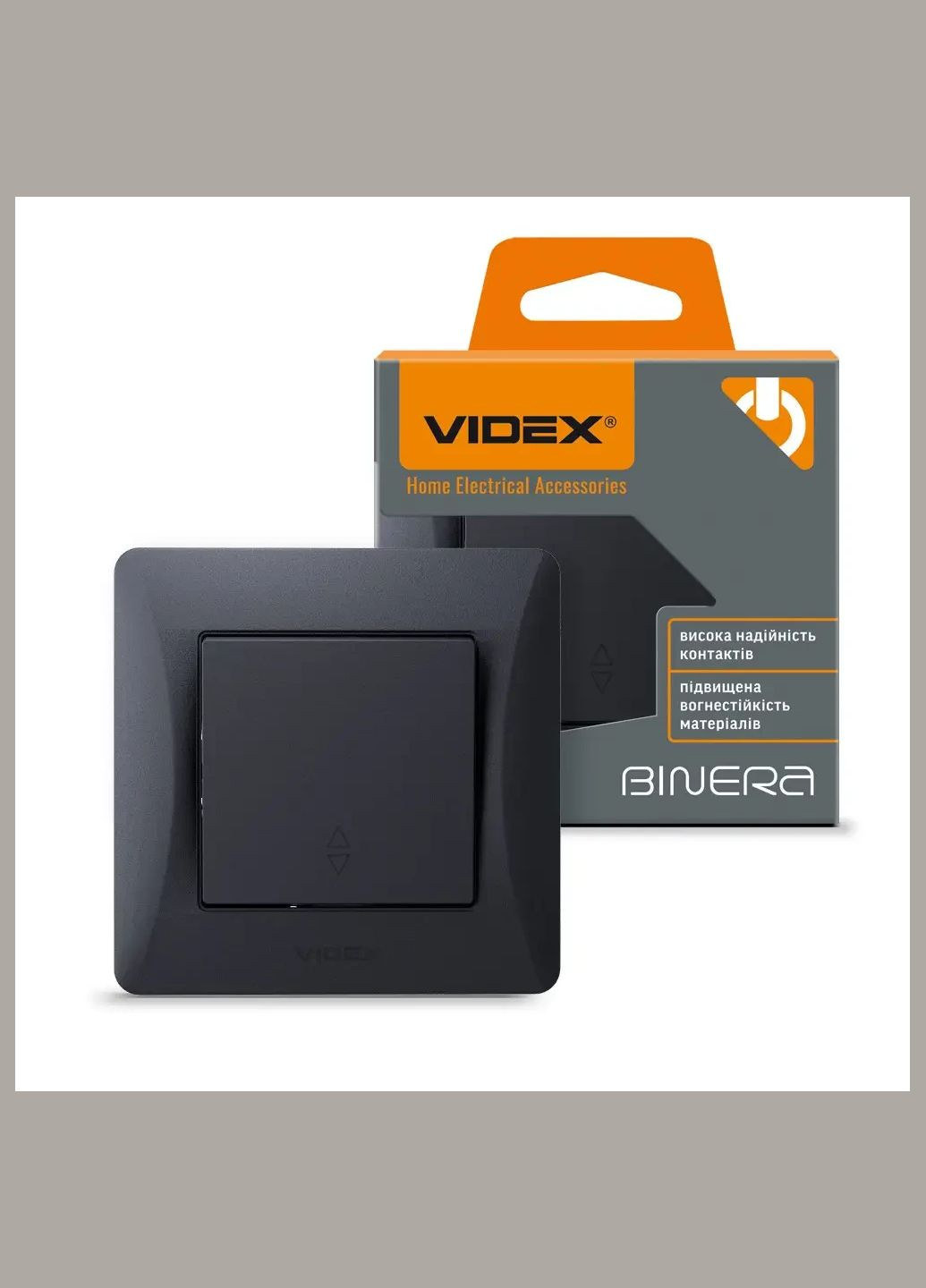 Блок розетки+выключатель Videx (355267815)