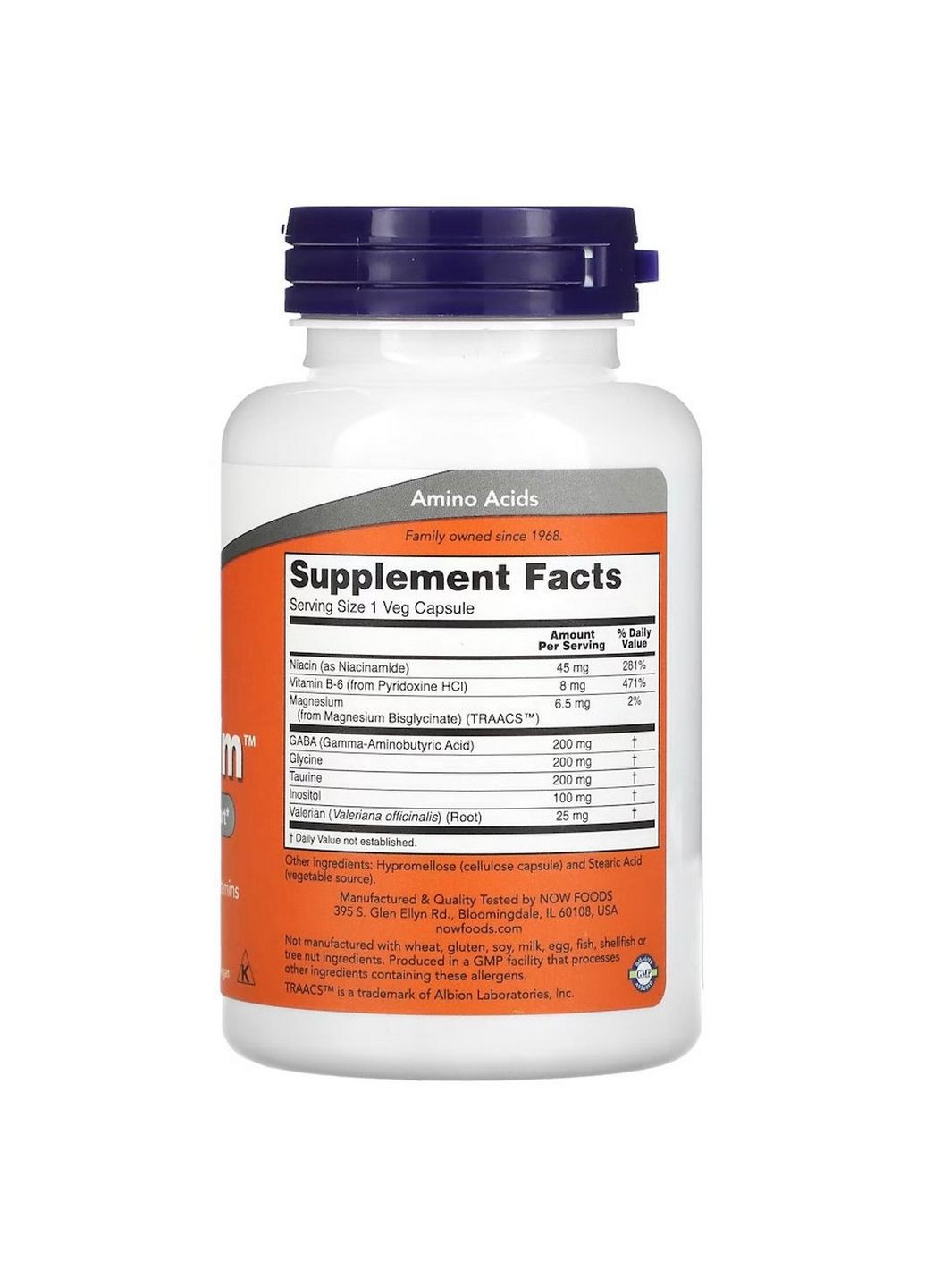 Амінокислота True Calm, 90 вегакапсул Now (293417584)