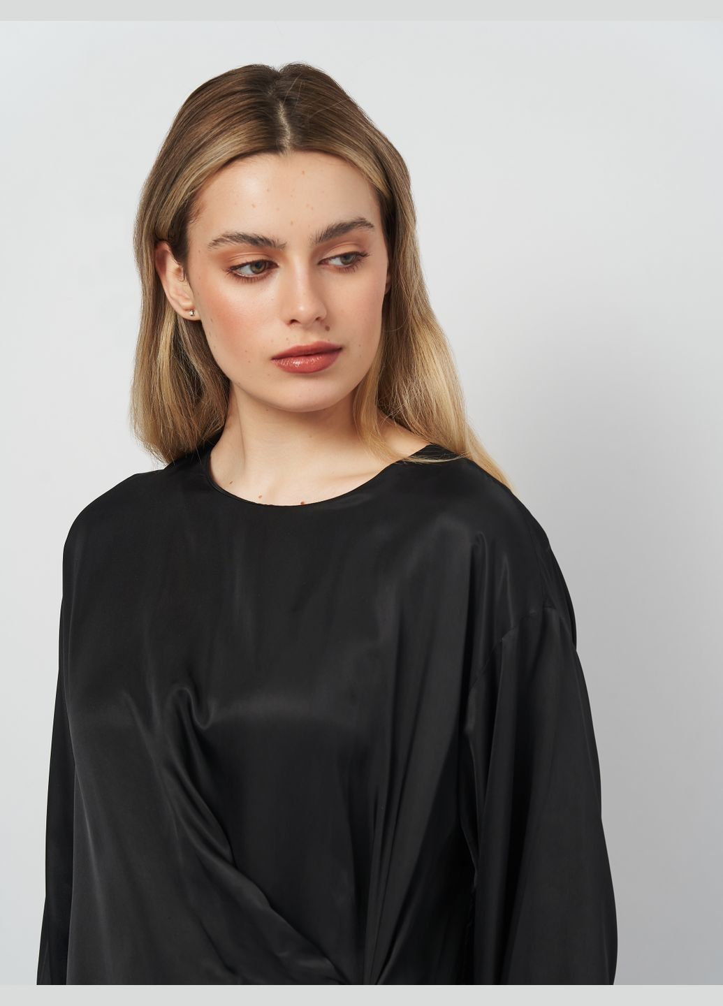 Чорна повсякденний плаття атласне H&M однотонна