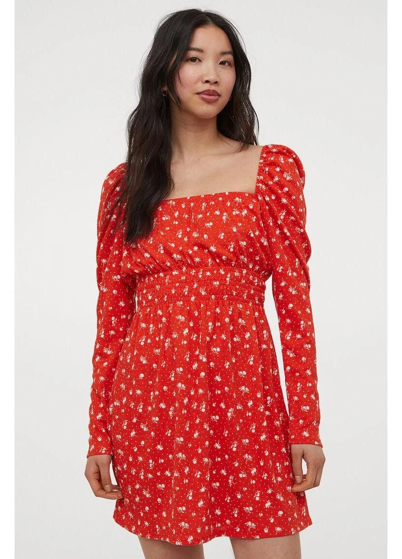 Коралова сукня літо,кораловий в візерунки, divided H&M