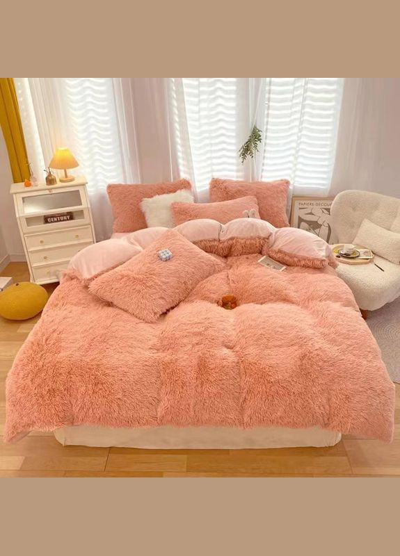 Велюровое постельное белье на кровать (П4К-velur-travka-001-01) No Brand (306633520)