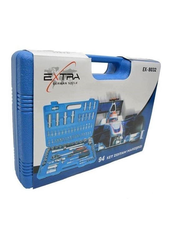 Набір інструментів eXtra EX-8032 94 предметів у пластиковому кейсі No Brand (292562017)