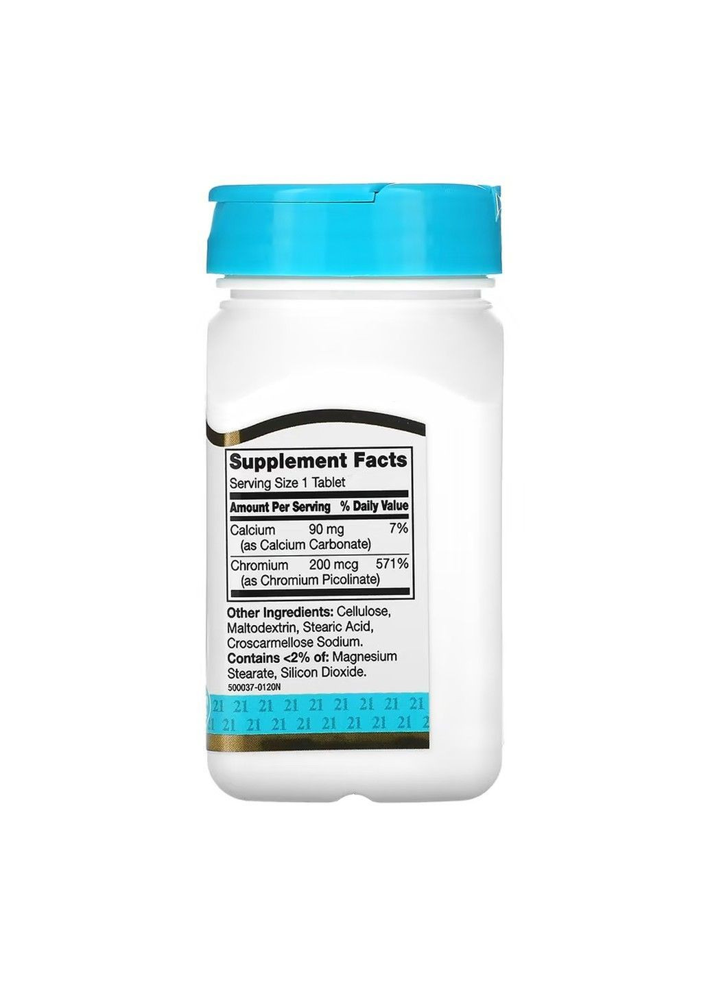Chromium Picolinate, піколінат хрому, 200 мкг, 100 таблеток 21st Century (367189100)