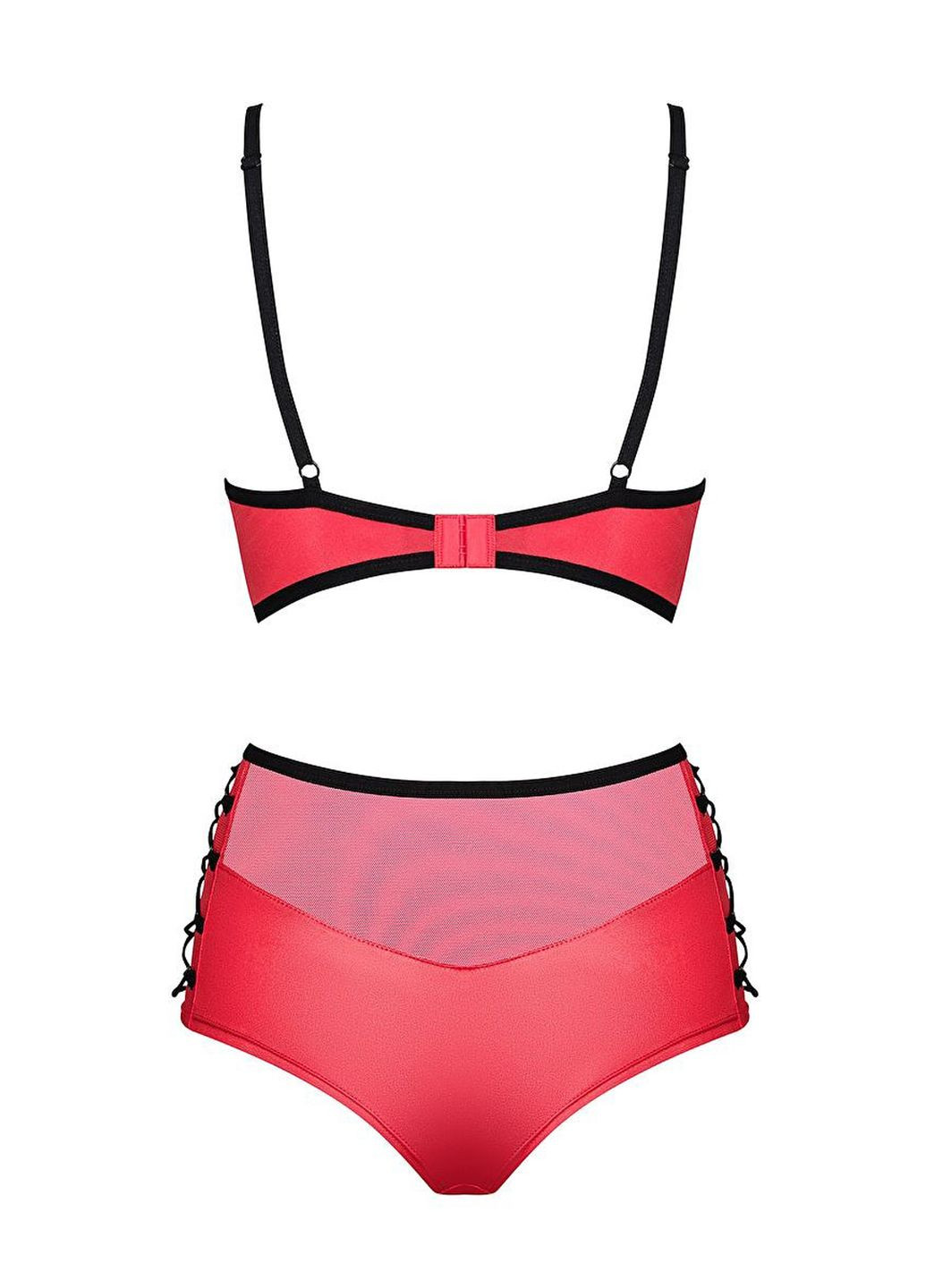 Червоний демісезонний комплект під шкіру leatheria red Obsessive