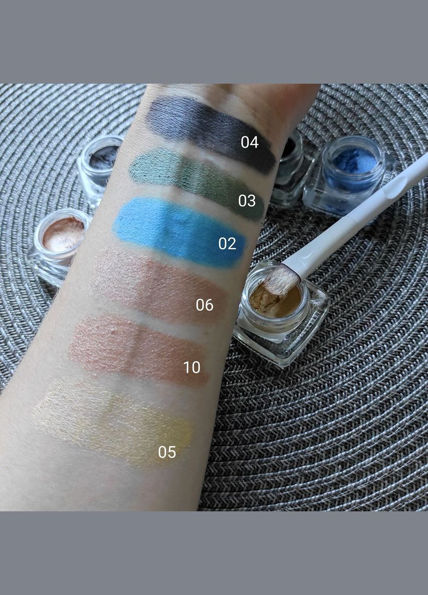 Супер стійкі кремові тіні Myshadow Cream Eyeshadow - 03 Mermaid Teal 2.8г Models Own (315780078)