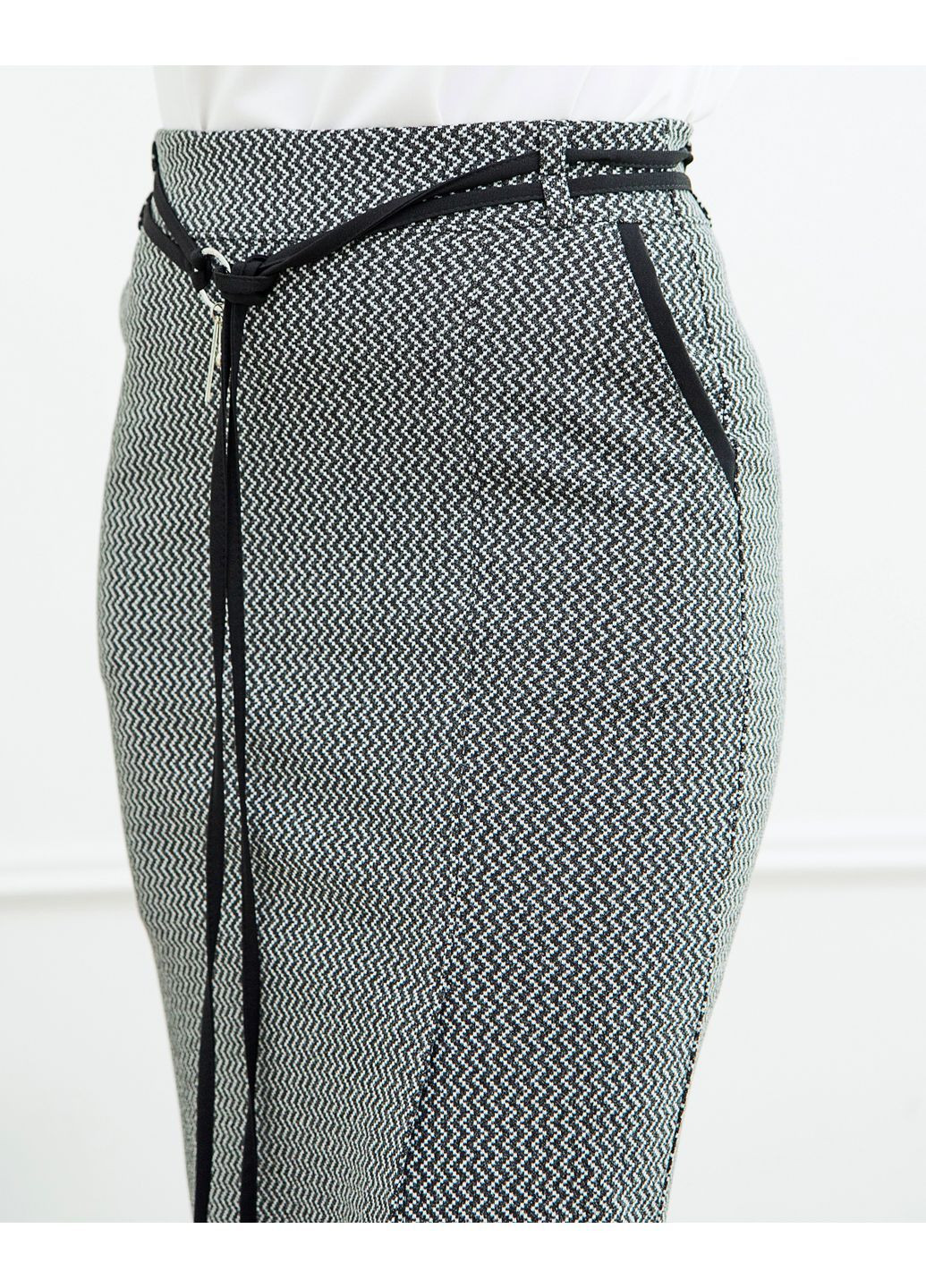 Тепла спідниця олівець 987КА бежева No Brand (365310547)