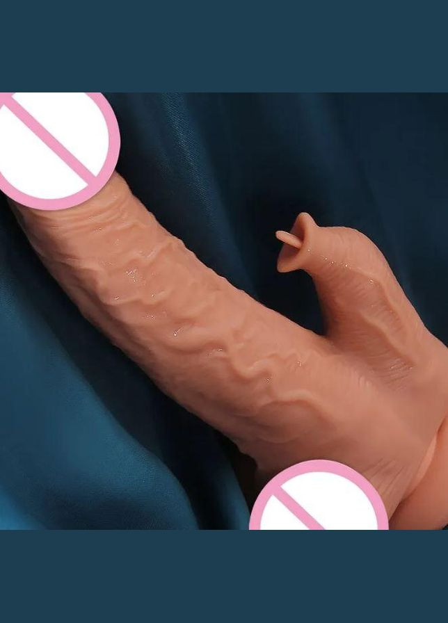 Реалістичний фалоімітатор 19см NightOfPassion2 (вібрація; обертання; нагрівання; рух; пульт управління) No Brand (339864625)