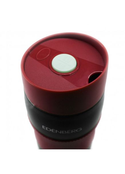 Термокружка EB-622 380 мл Термос чашка Нержавеющая сталь с силиконовым нескользящим держателем Edenberg (354823779)