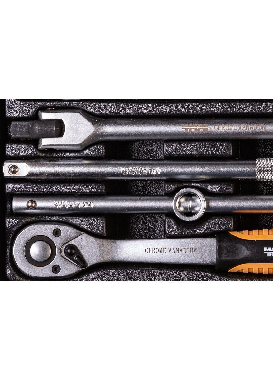 Набір інструментів PROFI ½" 24 шт 10-32 мм CrV50BV30 металевий кейс 78-4124 Mastertool (364121540)