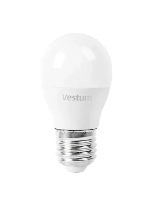Лампочка G45 8W 4100K 220V E27 (1-VS-1209) Vestum (396914688)