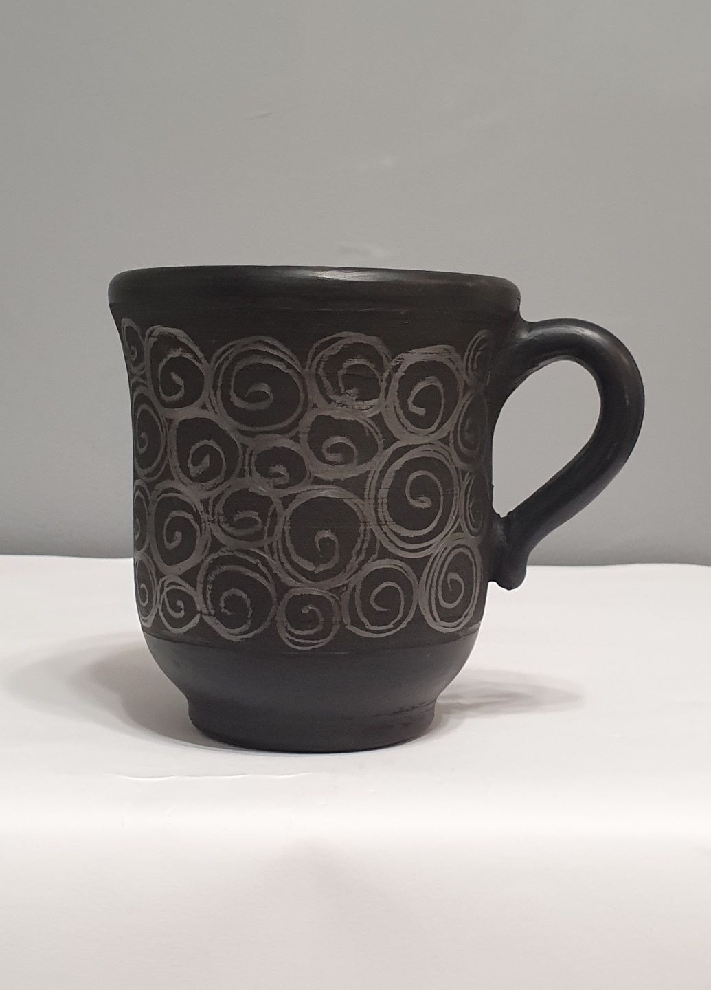 Чашка из черной глины 0,4 л No Brand (323014603)