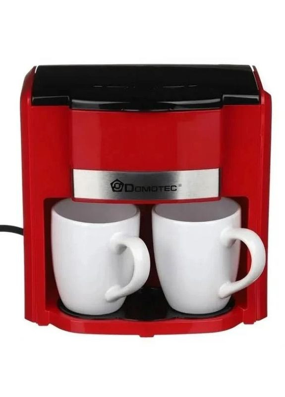 Кавоварка кухонна компактна + 2 чашки MS-0705 маленька кавоварка для кави Domotec (288138996)