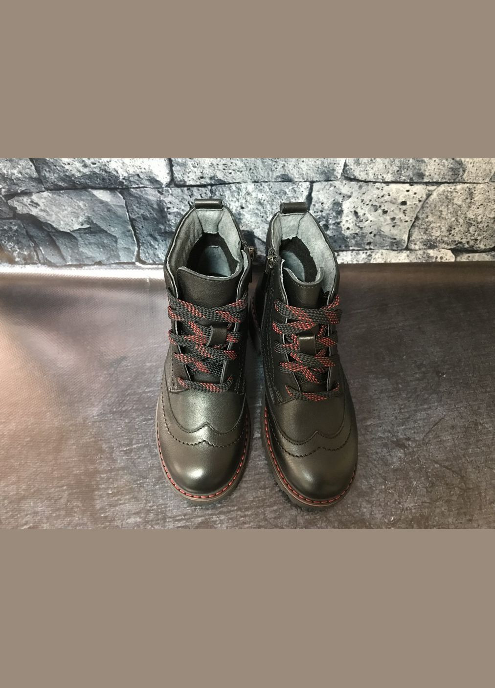 Шкіряні демісезонні черевики для дівчаток, Bistfor Черевики (305576179)