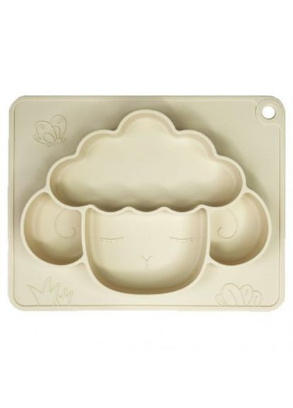 Силиконовая тарелка-коврик "Баранчик", кремовый Megazayka (371647849)