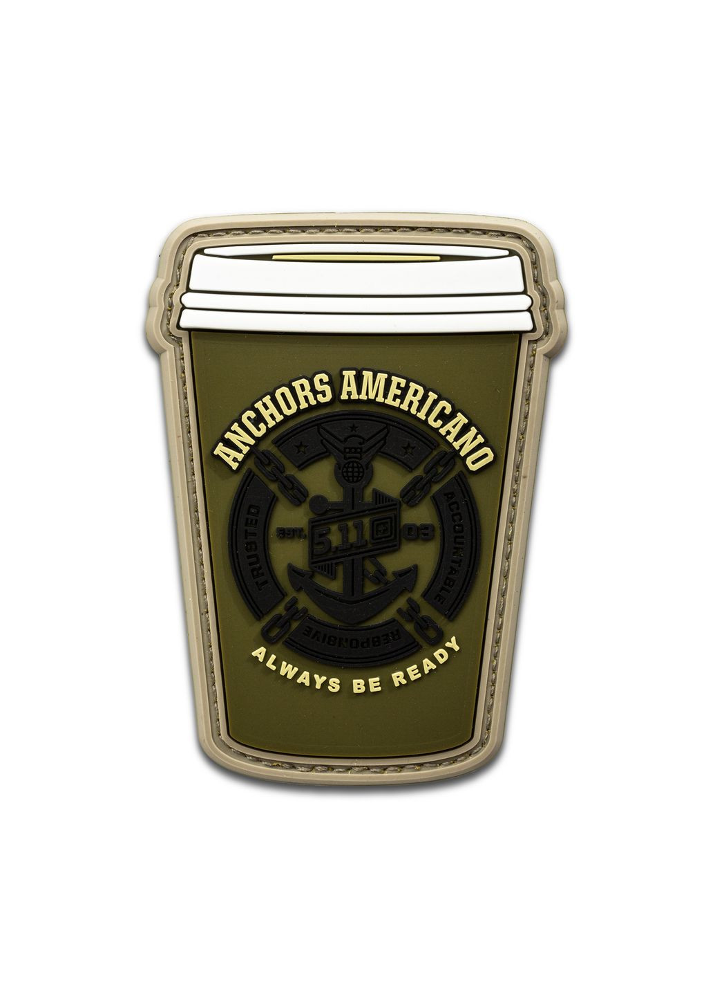 Нашивка Anchors Americano PatchMilitary Green 5.11 Tactical (323156419)