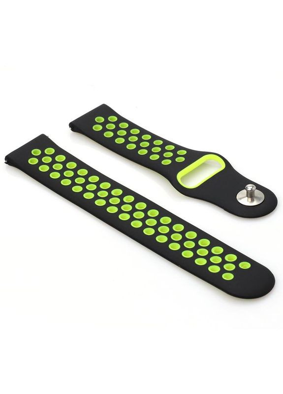 Ремінець Nike Style для Xiaomi Amazfit Bip/Bip Lite/Bip S Lite/GTR 42mm/GTS/TicWatch S2/TicWatch E Black-Yellow (705706) BeCover (341491397)