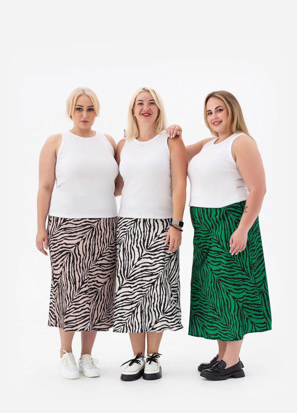 Зеленая зебра юбка aksan Garne
