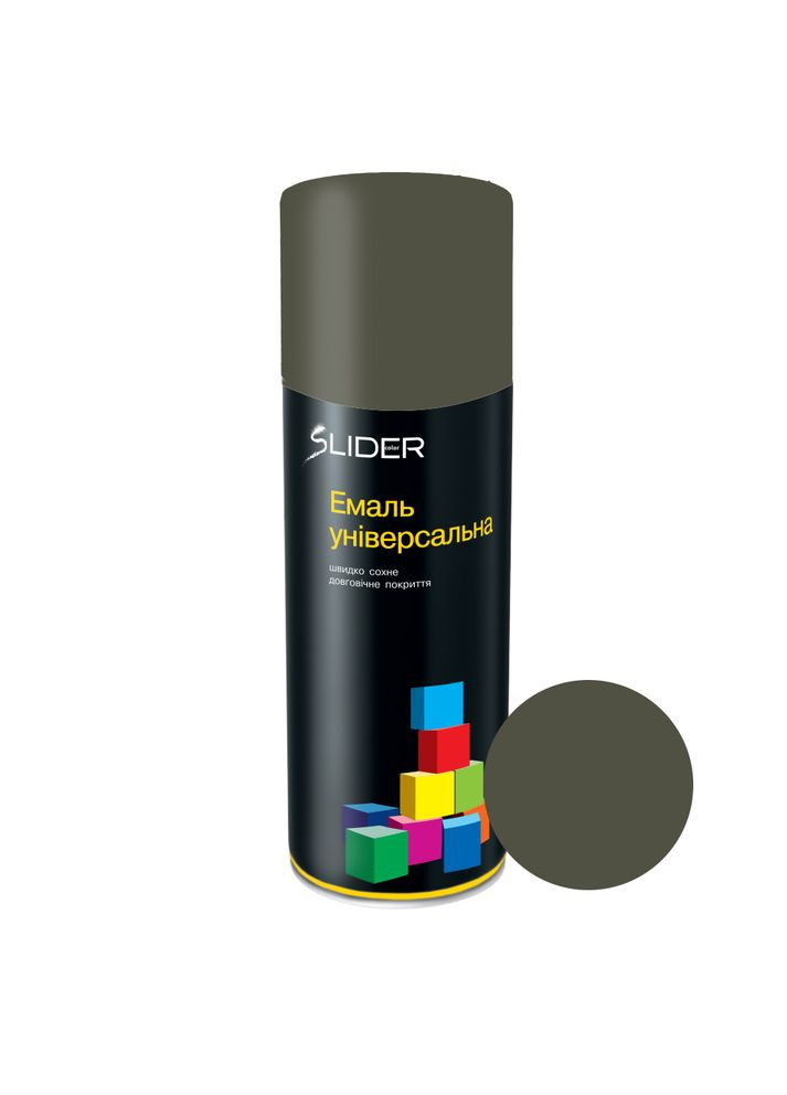Эмаль аэрозольная RAL 6031 бронзово-зеленая матовая 400 мл Slider (360880935)