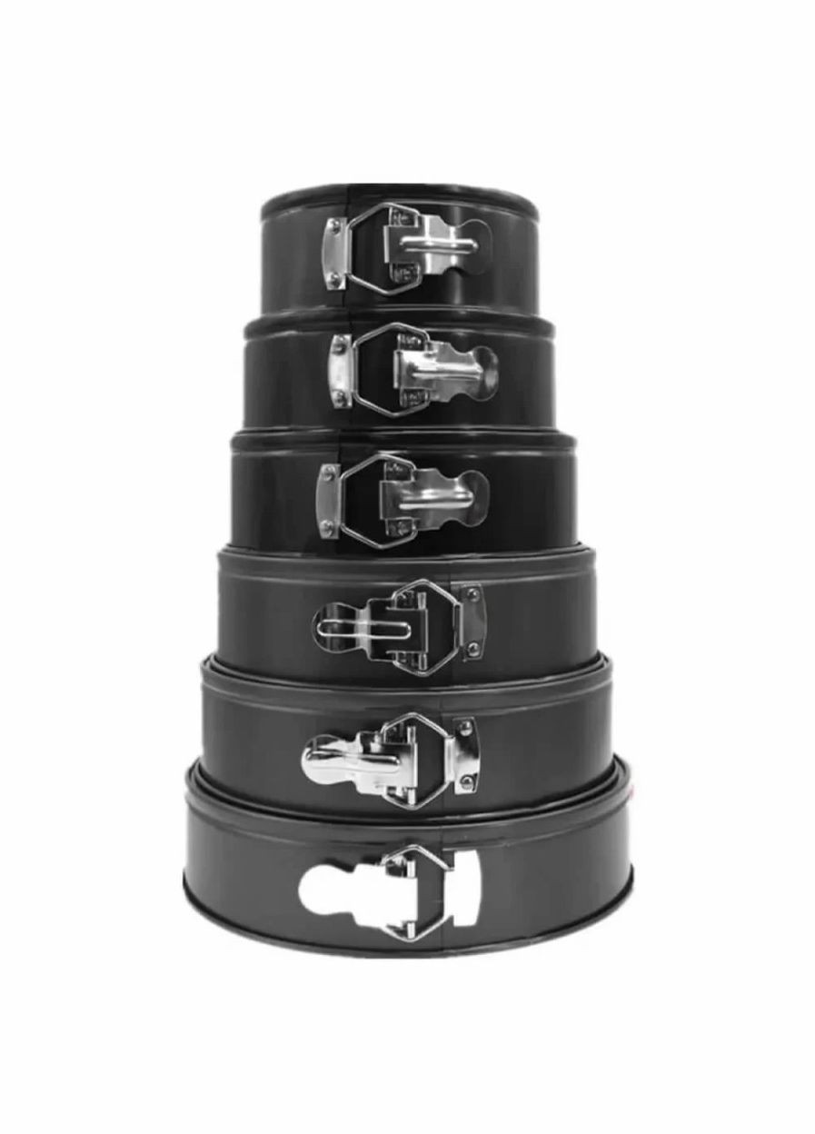 Формы для выпекания разьемные металлические Unique 6 шт Набор круглых форм для выпечки и десертов 18, 20, 22, 24, 26, 28 см No Brand (331146093)