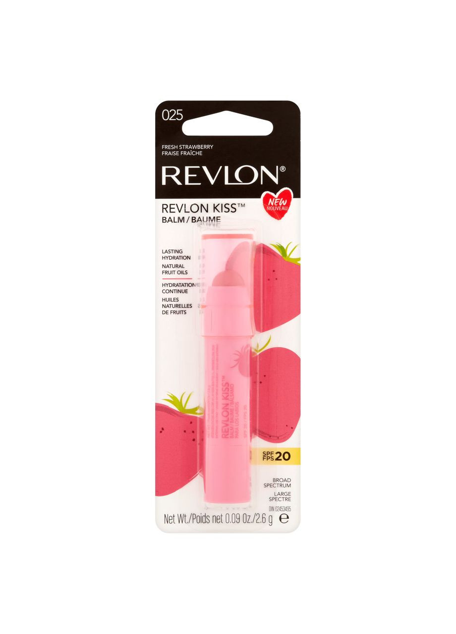 Бальзам для губ Kiss Lip Balm Color 025 Fresh Strawberry 2,6гр (309971879203) Revlon (369137694)