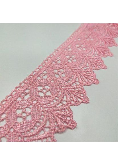 Кружево макраме 6 см (20 м) Цвет розовый яркий (28-Y10494-5) Plus-plus (352751321)
