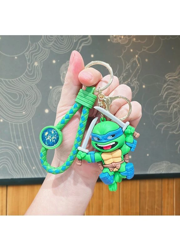 Брелок Черепашки ніндзя Леонардо Ninja Turtles Leonardo фігурка іграшка для ключів, рюкзака, сумки 7,5 см Shantou (393632488)